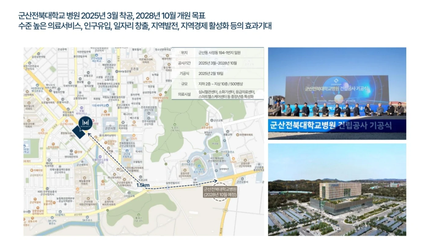 군산전북대학교병원 개발 관련 자료